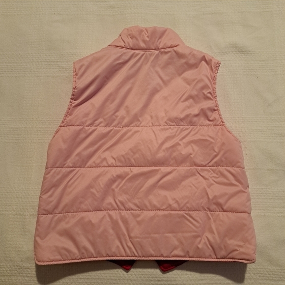 Oshkosh B'Gosh 2 tone pink zip up vest 18 months - Picture 3 of 5